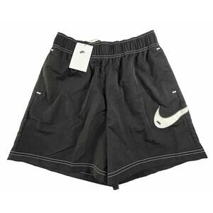 Nike Women's Swoosh Woven Easy Shorts Black Size XS DM6752-010 New $50
